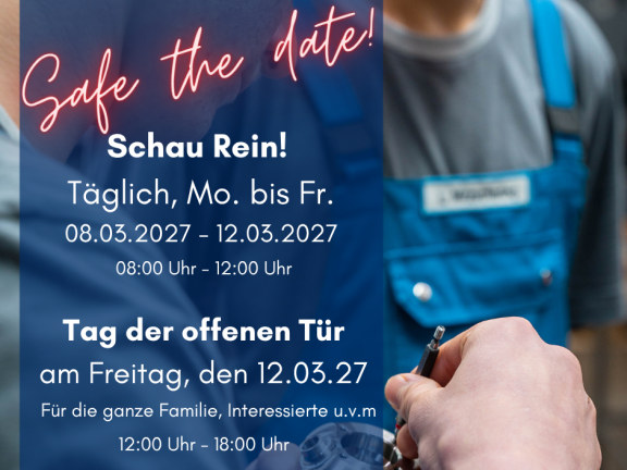 Schon jetzt im Kalender eintragen!